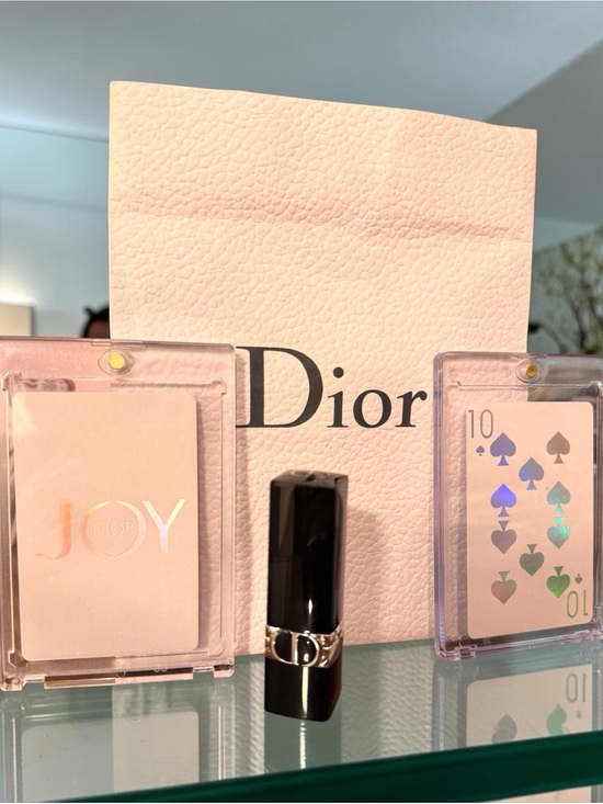 Dior Other - Dior 4 Piece Bundle Rouge 999 Satin Balm Lipstick 2 Playing Cards and Gift Bag
